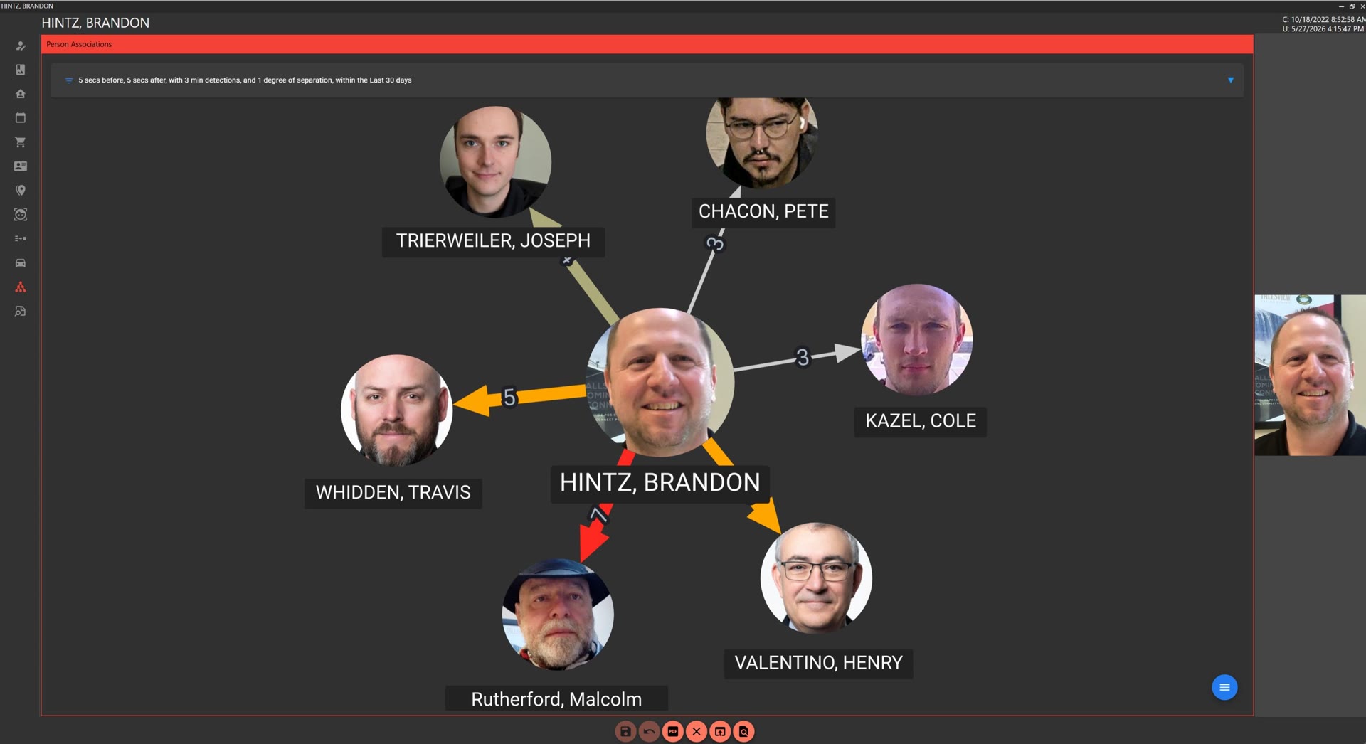 The Association Engine, one face becomes a network